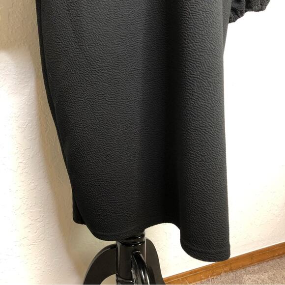 Eloquii black sheath midi dress with balloon puff sleeves size 26 - Picture 5 of 16